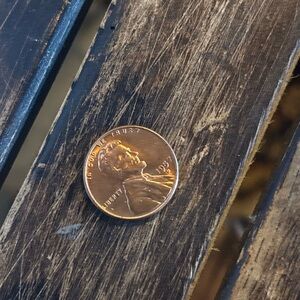 Copper Wheat Penny Coin 1957 D Mint Mark Bright Color